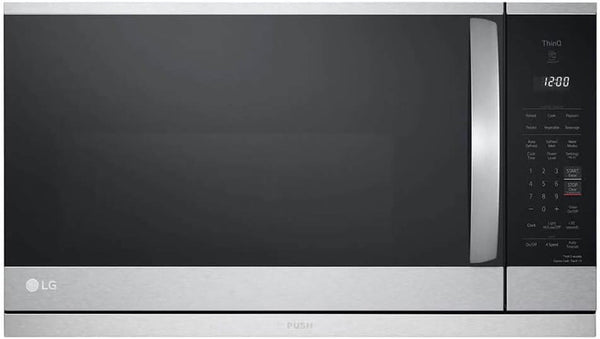 2.1 Cu. Ft. 30 In. Width Printproof Stainless Steel 1,050-Watt Smart Over-The-Range Microwave Oven with Extendavent 2.01