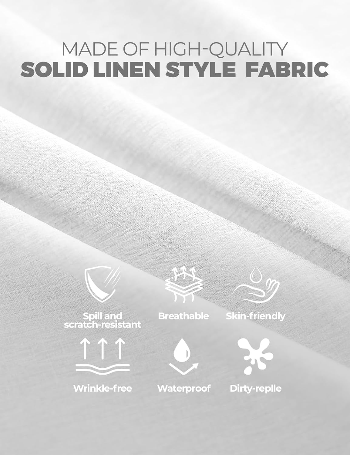 white-faux-linen-round-tablecloths-60-inch-waterproof-decorative-washable-texture-rustic-circle-table-cloth-cover-for-dining-kitchen-party-farmhouse-outdoor-round-2-4-seats-white