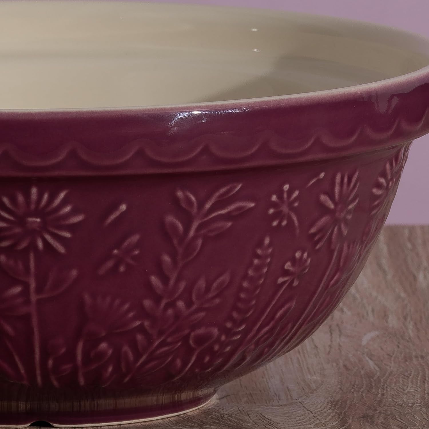 in-the-meadow-s18-mixing-bowl-2-85-quart-mixing-bowl-embossed-floral-daisy-design-durable-ceramic-bowl-for-baking-bread-dough-cake-batter-cookies-kitchen-serving-bowl
