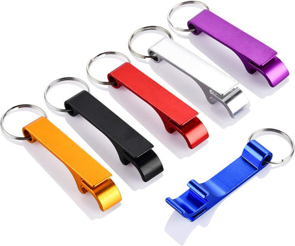6PCS Colorful Key Chain Beer Bottle Openers for Bar and Home, 6 Color | Small, Practical, Easy to Carry, Open the Lids Easily, Beverage Bottle Opener Keychain for Men, Women, Made of Premium Metal1