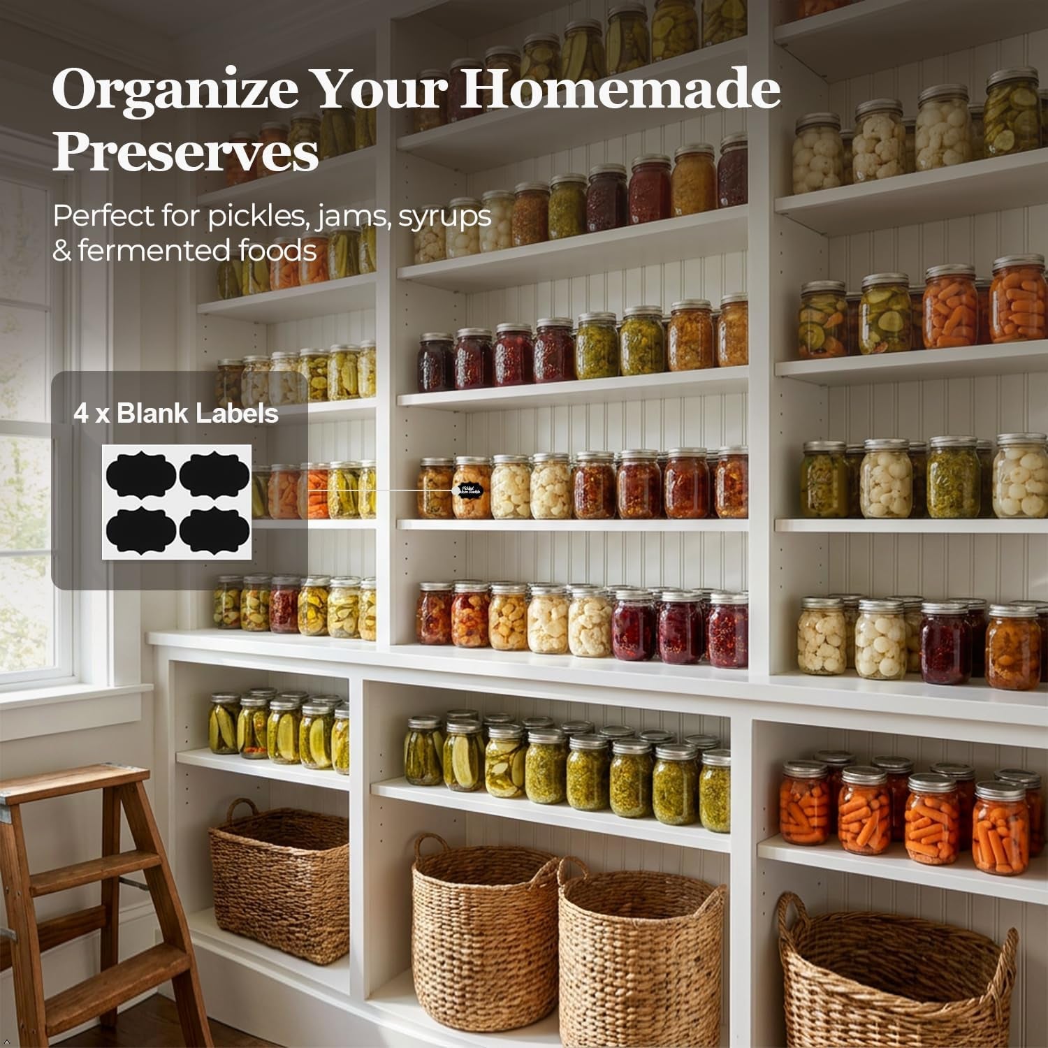 regular-mouth-mason-jars-16-oz-with-lids-3-pack-canning-jars-airtight-safety-button-lids-food-grade-pint-size-jars-freezer-safe-glass-incl-4-chalkboard-labels-bpa-free-material