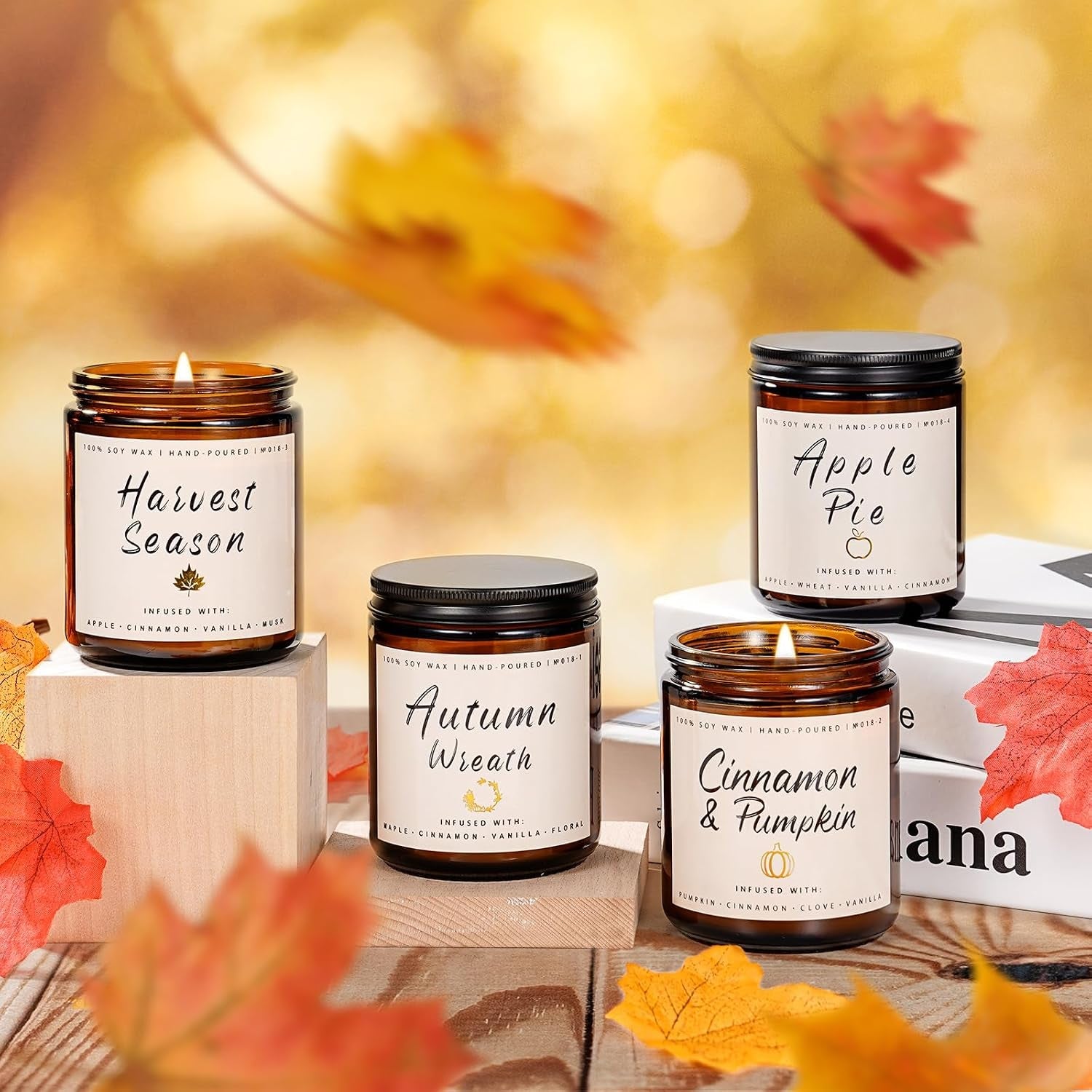 fall-candle-set-4-pack-scented-candles-for-home-candle-gifts-for-women-men-soy-candles-home-scented-autumn-fragrance-of-apple-pie-cinnamon-harvest-wreath
