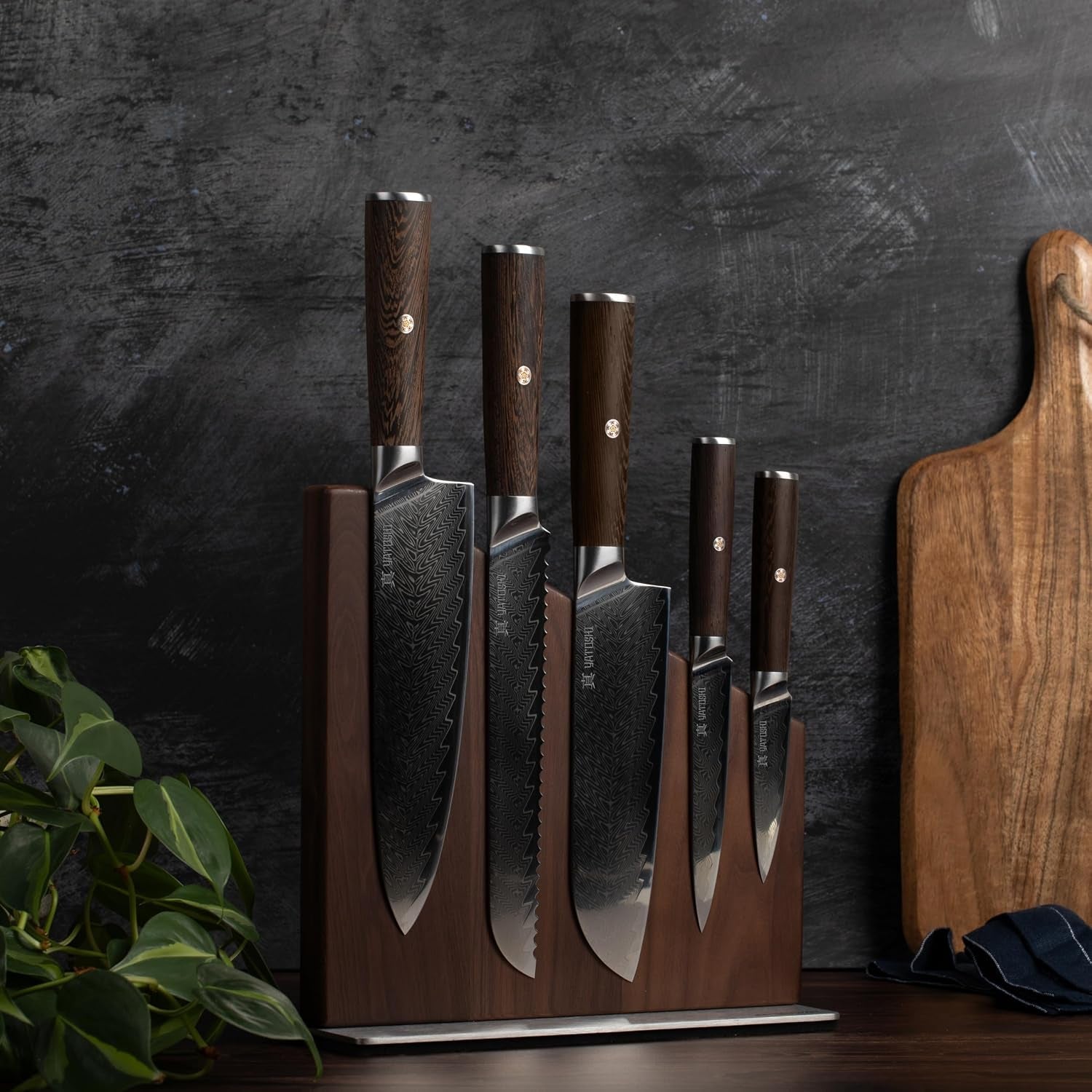 magnetic-kitchen-knife-block-set-japanese-67-layer-high-grade-vg-10-steel-knives-sharp-g10-handle-professional-kitchen-knife-set-damascus-6-pieces-brown-pakkawood-handles