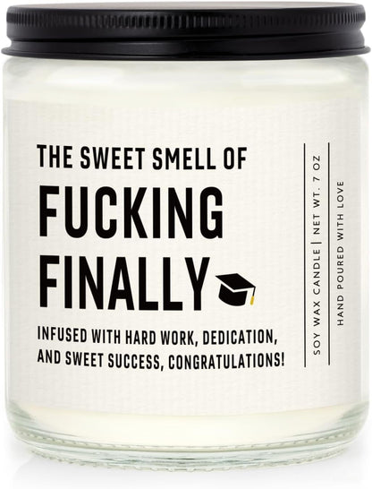 Funny Graduation Gift for Her Him, Graduation Candle for Women Men1