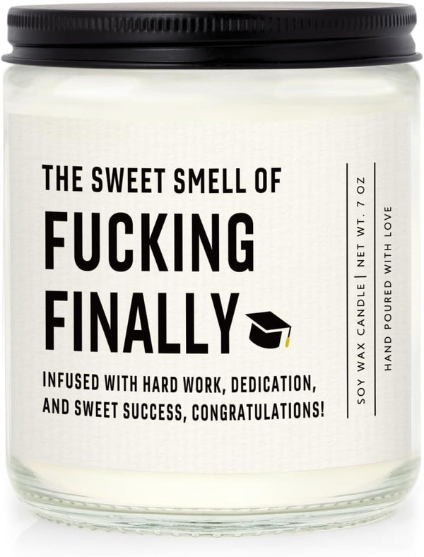Funny Graduation Gift for Her Him, Graduation Candle for Women Men1
