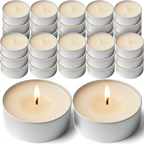30 Tealight Candles, French Vanilla Scented (30 Pack)1