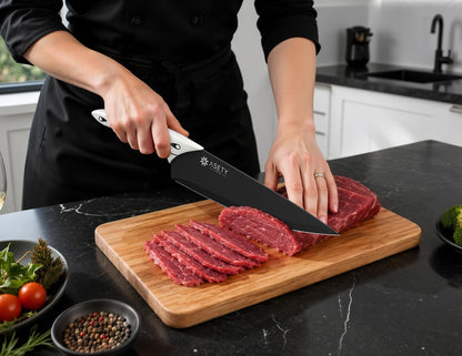 Kitchen Knife Set with Block 15 PCS, Dishwasher Safe Kitchen Knives7