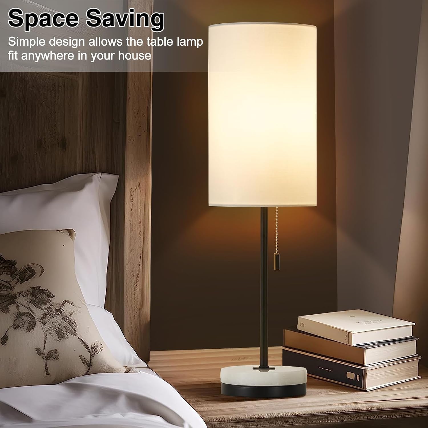 18-minimalist-table-lamp-set-of-2-nightstand-lamp-for-bedroom-living-room-modern-pull-chain-bedside-lamp-with-marble-base-fabric-shade-small-desk-lamp-for-home-office-reading
