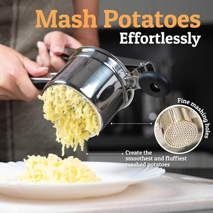 Prioritychef Large 15Oz Potato Ricer, Heavy Duty Stainless Steel Potato Masher and Ricer Kitchen Tool, Press and Mash Kitchen Gadget for Perfect Mashed Potatoes - Everytime2