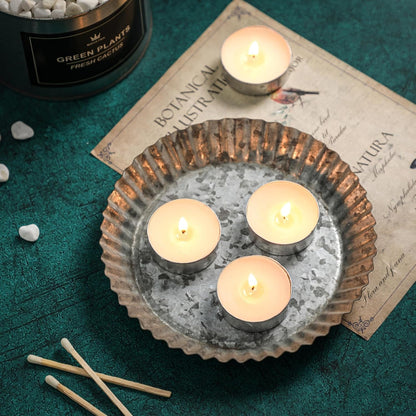 Unscented Tealight Candles - 100 Pack 4 Hours White Small Tea Candles3