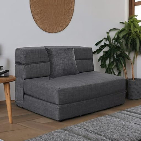 Fold Sofa Bed Couch Twin Size with Pillow Memory Foam Convertible Sleeper Chair Bed Futon Lazy for Living Room/Home Office/Guest Beds/Apartment/Upstairs Loft, Dark Gray6
