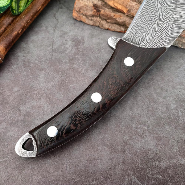 Meat Cleaver, 8 Inch Chinese Butcher Knife Wood Handle Knives Slicing Bone Chopping Knives Ultra-Sharp Bone Cutter Kitchen Tool5