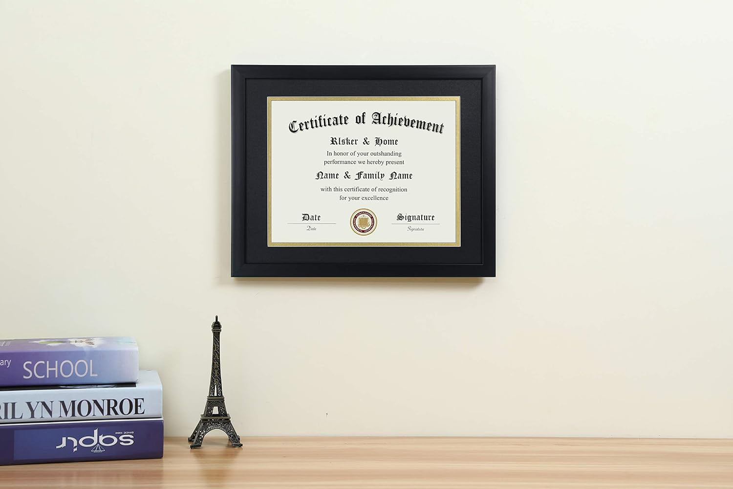8-5x11-certificate-frame-black-with-black-mat-gold-rim