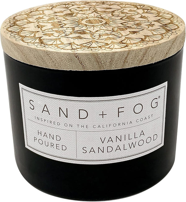 Scented Candle - Vanilla Sandalwood – Additional Scents and Sizes – 100% Cotton Lead-Free Wick - Luxury Air Freshening Jar Candles - Perfect Home Decor – 12Oz1