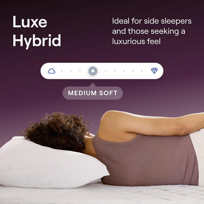 Nectar Luxe 14” Hybrid Mattress, Queen, Medium Soft, 1-Year Trial3