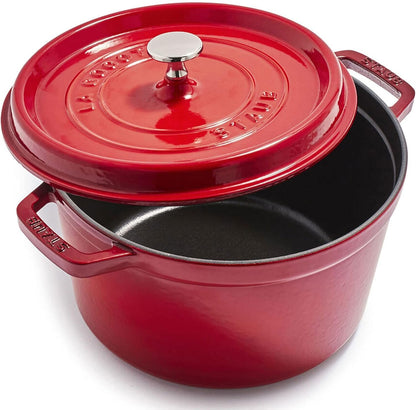 Staub Cast Iron Dutch Oven 5-Qt Tall Cocotte, Made in France, Serves 5-6, Cherry7
