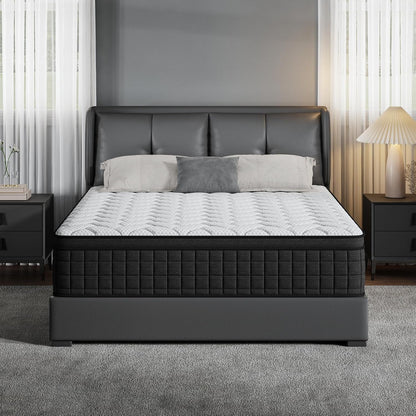 Twin Mattress 12 Inch, Memory Foam Hybrid Pocket Spring Medium Firm in a Box, Cooling Breathable Bedding for Home Bedroom（12 Twin）1