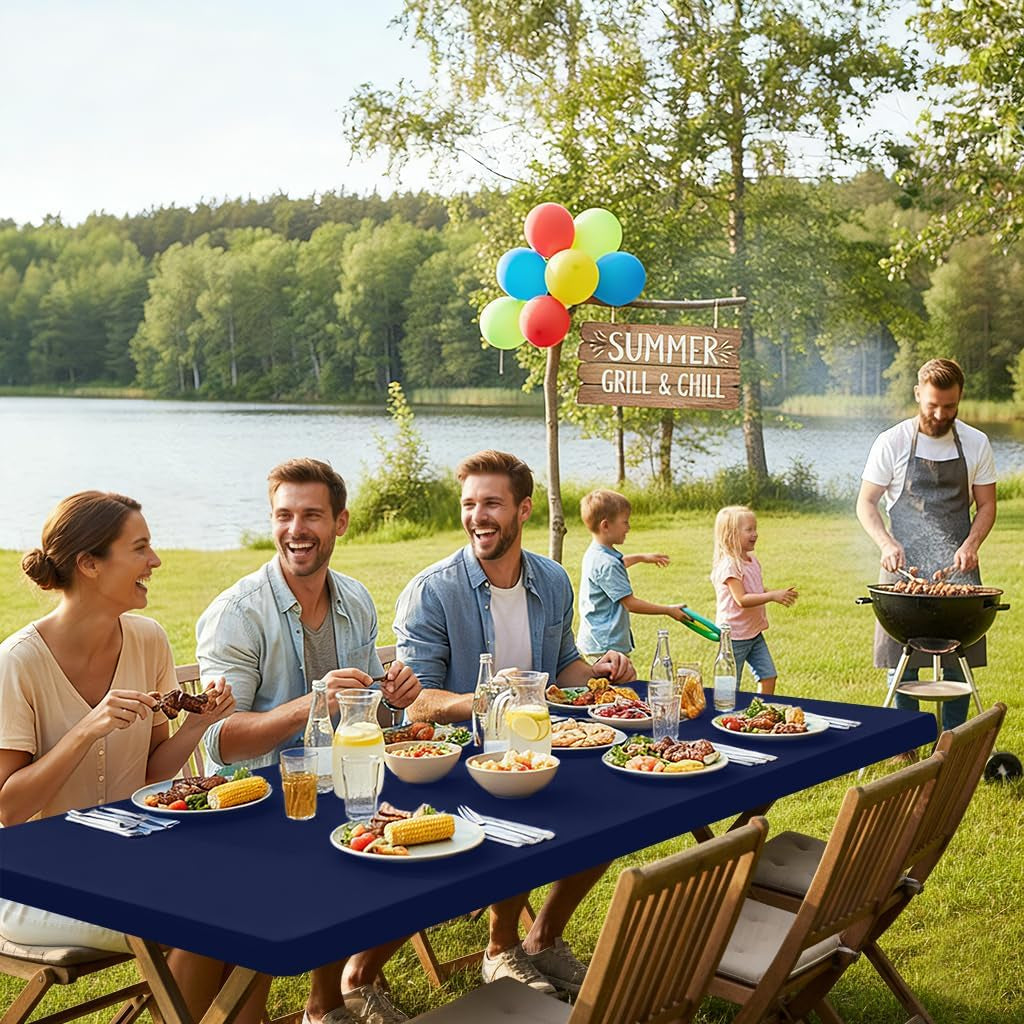 rectangle-picnic-table-cloth-waterproof-elastic-fitted-tablecloths-for-6-foot-tables-washable-polyester-table-cover-for-camping-indoor-and-outdoor-navy-30x72