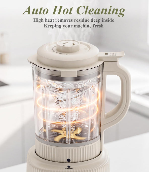 Nut Milk Maker Machine, 59Oz Soy Milk Machine with Detachable Design, 9 in 1 Homemade Soy, Almond, Oat, Plant Based Milk, Juice, Milkshake and Smoothie Maker, 24H Delay Start, Auto Clean5