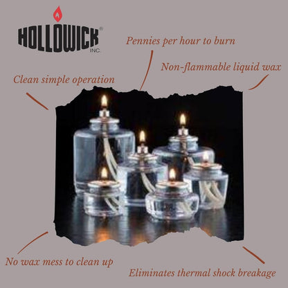 Disposable Liquid Candles, 8 Hour, for Use in Glass Votive Tealight Lamp Holders, Restaurant Wedding Table Top Lights, Child Resistant Closures, 90 Pieces, Clear Fuel Oil HD8-906