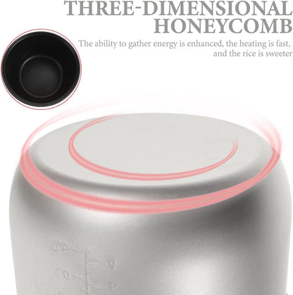 Rice Cooker 10 Cup Rice Cooker Inner Pot Replace Liner Nonstick Cooking Pot Inner，4.5Qt Aroma8