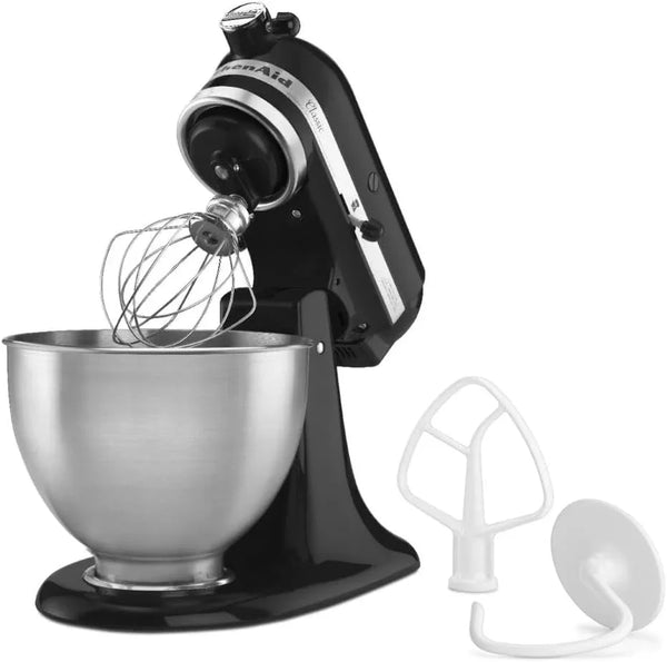 Kitchenaid Classic Series 4.5 Quart Tilt-Head Stand Mixer K45SS, Onyx Black | 10 Speeds, Durable Metal Construction, 59 Touchpoints for Thorough Mixing, Compatible with Kitchenaid Attachments2