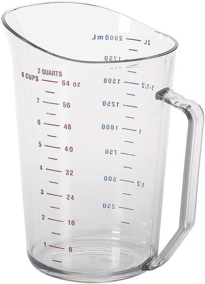 200MCCW 2 Qt Capacity, Camwear Clear Polycarbonate Liquid Measuring Cup (200MCCW135)1