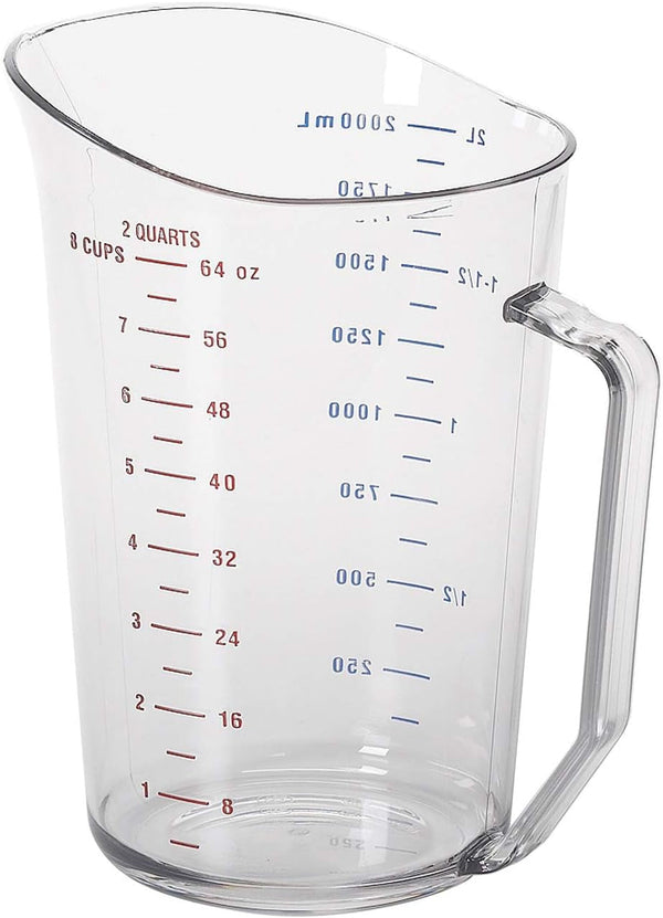 200MCCW 2 Qt Capacity, Camwear Clear Polycarbonate Liquid Measuring Cup (200MCCW135)1