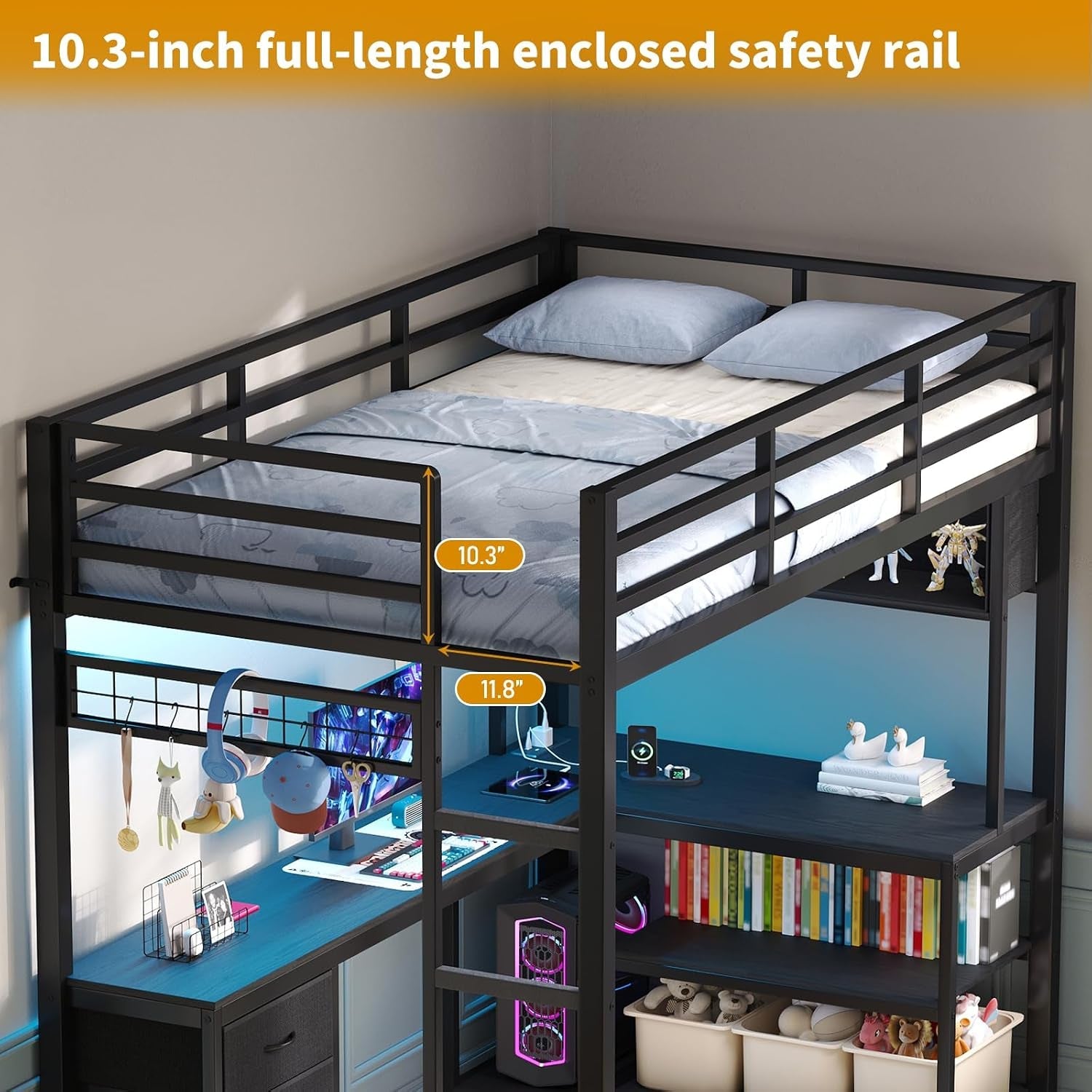 twin-loft-bed-with-l-shaped-desk-rgb-led-lights-black