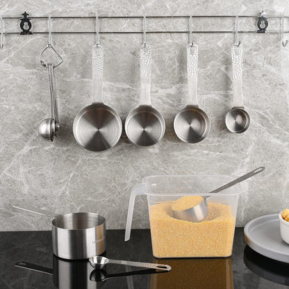 Stainless Steel Measuring Cups and Spoons Set - 5 Cups and 6 Spoons9