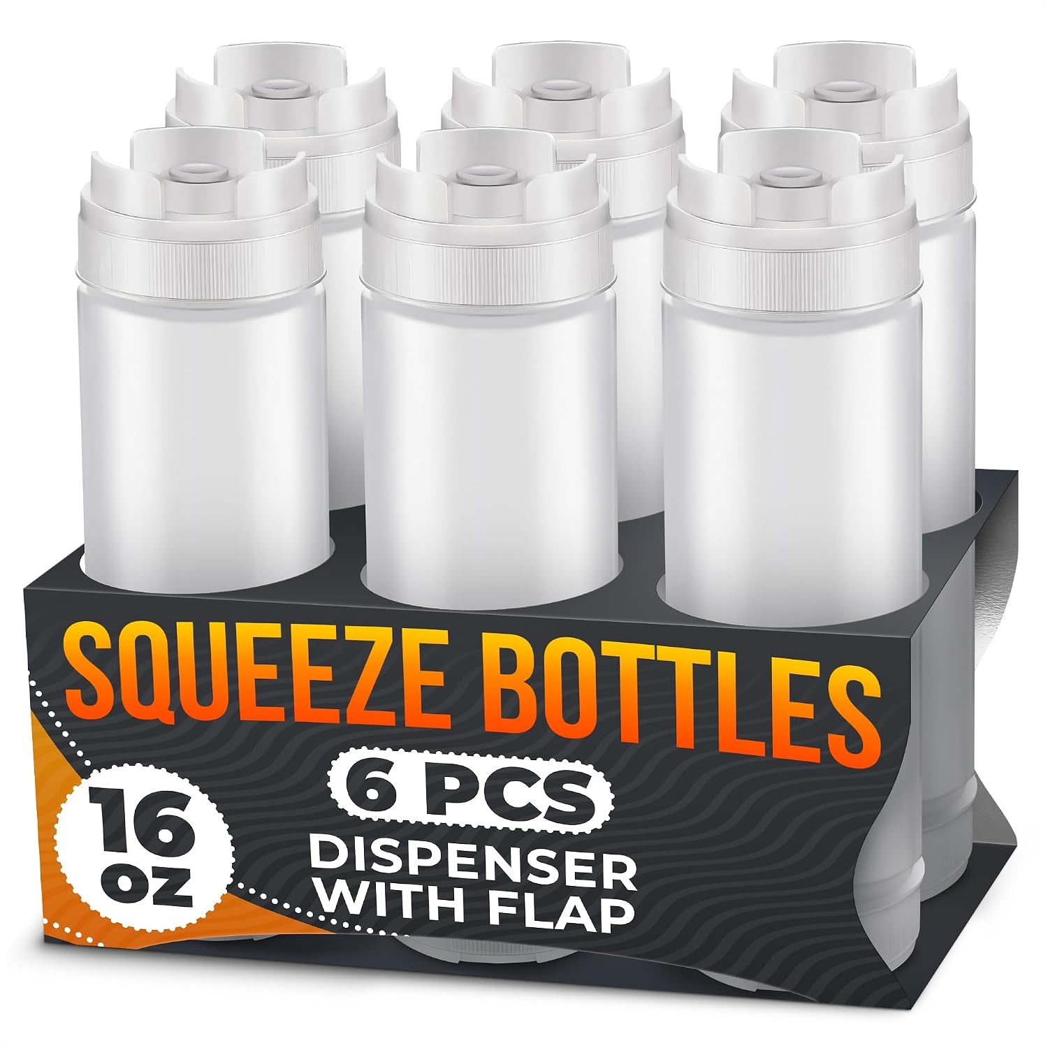 set-of-6-inverted-condiment-squeeze-bottles-16-oz-read-instructions-before-first-use-reusable-sauce-bottles-for-ketchup-mustard-mayo-and-bbq-wide-mouth-self-closing