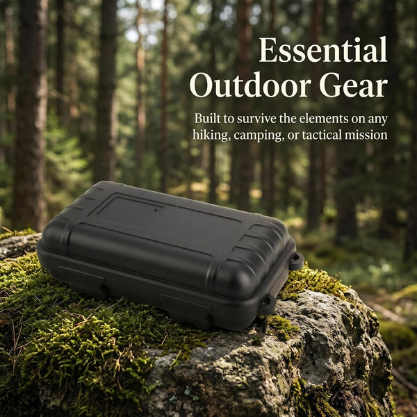 Black Outdoor Waterproof Shockproof Survival Storage Box Airtight Protective Case for Camping and Travel5