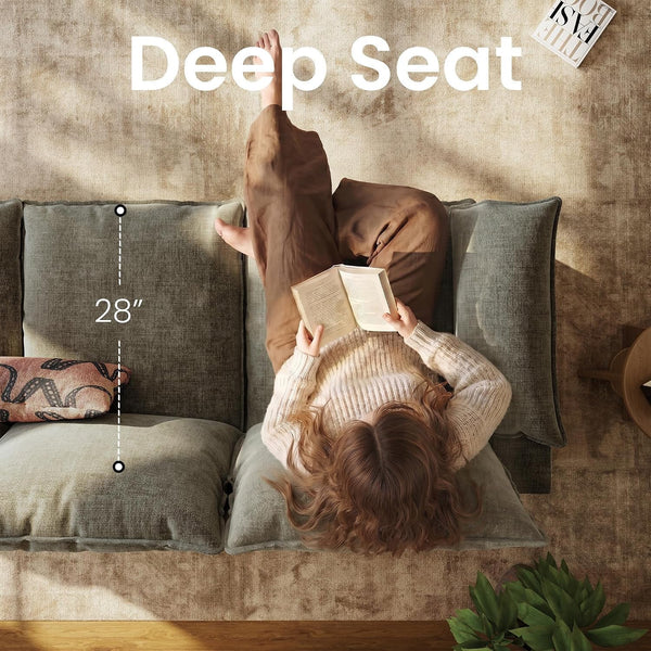 89" Modern Cloud Couches for Living Room, 3 Seater Couch for Small Spaces2