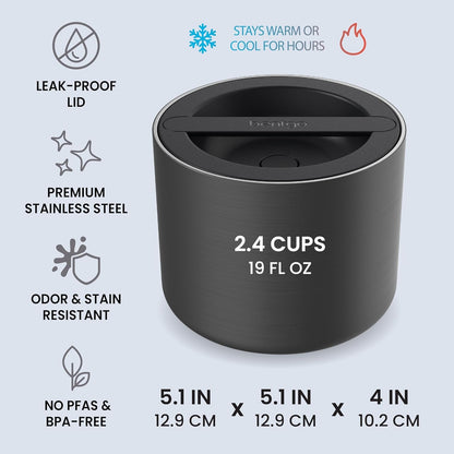 Bentgo Stainless Steel Insulated Food Container, Leak-Proof, 19 Fl Oz3