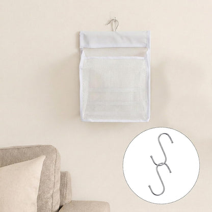 Mesh Shower Caddy Hanging, Hanging Mesh Shower Caddy Organizer, Portable Bathroom Storage Bag with Rotatable Hook for Dorm, Gym, Travel, RV and Swimming7