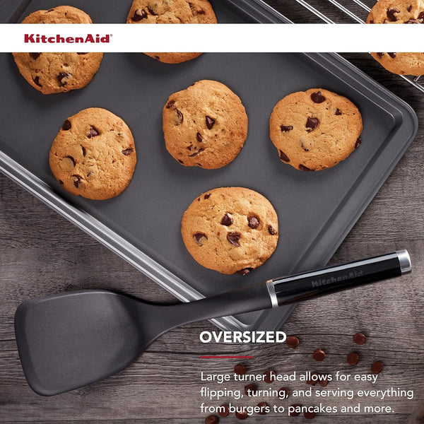 Kitchenaid Classic Solid Turner, Black, 13.5X 3.3 Inch4