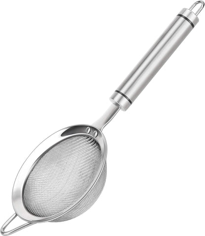 304 Stainless Steel Fine Mesh Strainers for Kitchen, Colander-Skimmer with Handle, Sieve Sifters for Food, Tea, Rice, Oil, Noodles, Fruits, Vegetable1