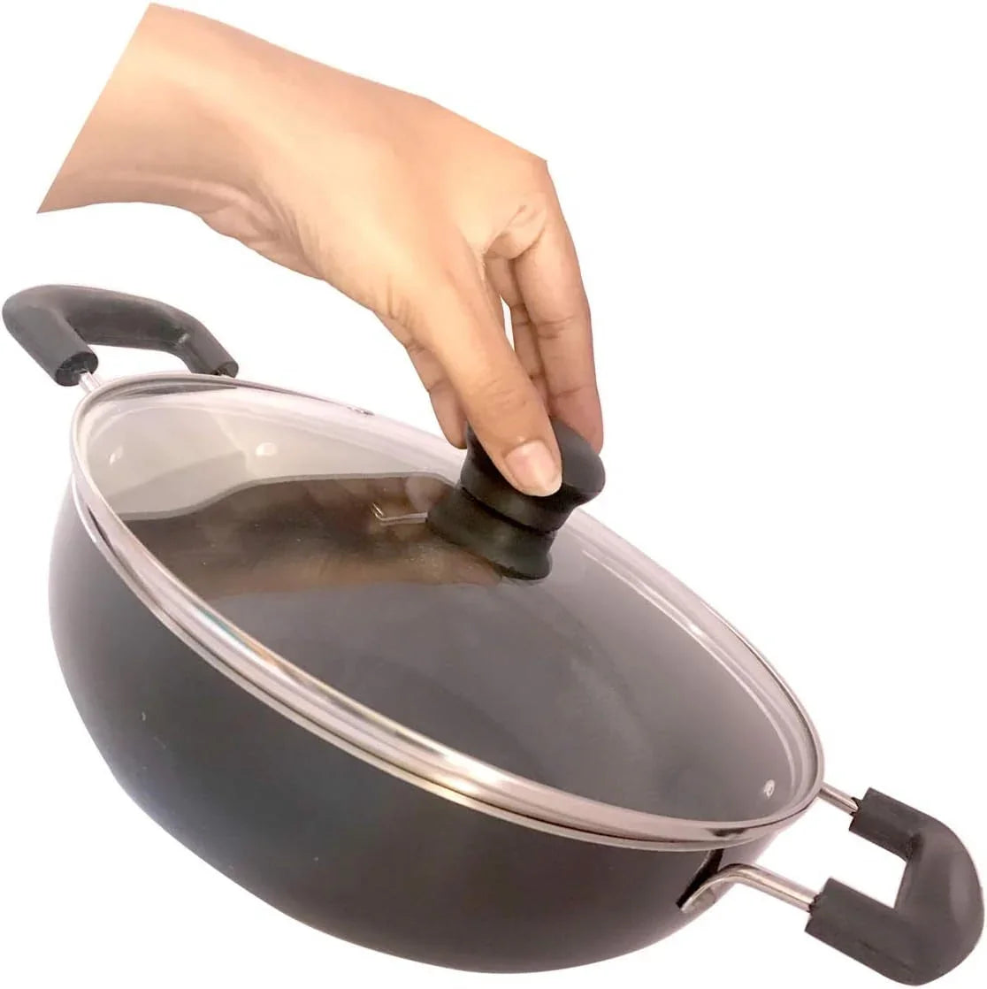 kadai-with-glass-lid-all-purpose-pan-nonstick-coating-kadhai-deep-stir-fry-for-gas-and-induction-cooktop-aluminium-skillet-wok-3mm-2-2-ltr-diameter-9-5-inch