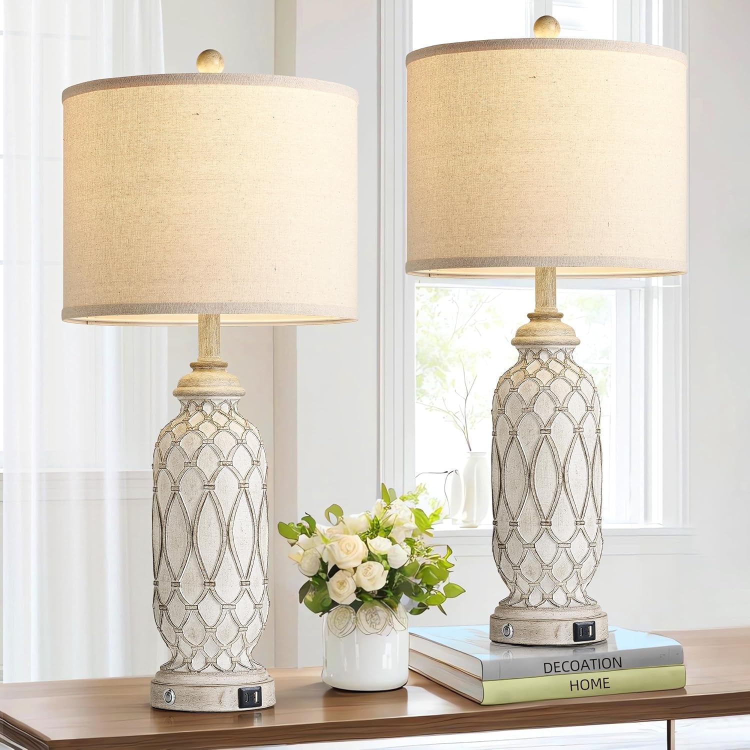 farmhouse-table-lamps-for-bedroom-set-of-2-28-rustic-bedside-lamp-with-usb-ports-3-way-dimmable-nightstand-table-lamp-for-living-room