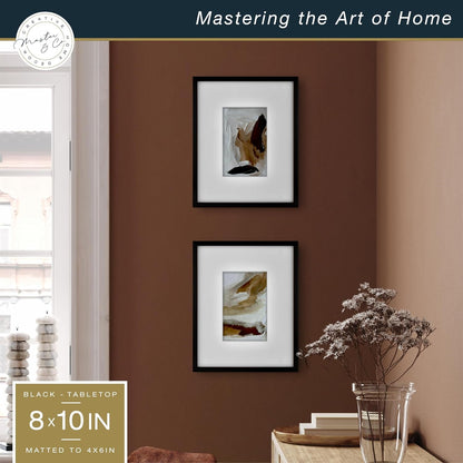 Master & Co. Foundry Metal Picture Frame, 8X10 Matted to 4X62