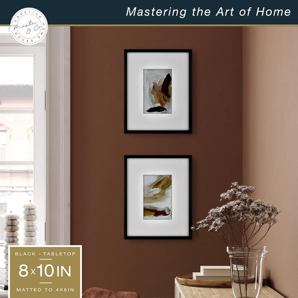 Master & Co. Foundry Metal Picture Frame, 8X10 Matted to 4X62