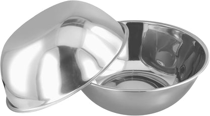 4 PCS 8 Quart Stainless Steel Mixing Bowls, 13.3 X 7.4 X 4.7 Inch Metal Mixing Bowls for Food Home Kitchen4