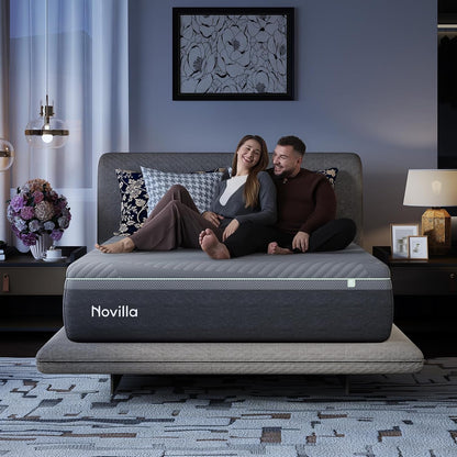 Airyflow Queen Mattress 14 Inch, Gel Memory Foam Mattress Queen | for Cool Night & Spinal Alignment, Pressure Relief & Motion Isolation, Green Tea-Infused, Certipur-Us Certified, Medium Firm1