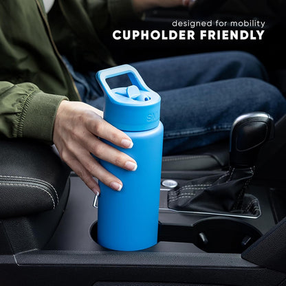 Simple Modern Insulated Water Bottle with Straw | 30Oz | Black5