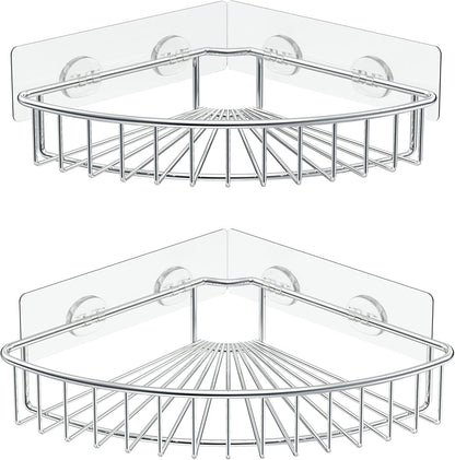 2-Pack Corner Shower Caddy, SUS304 Stainless Steel, Silver1