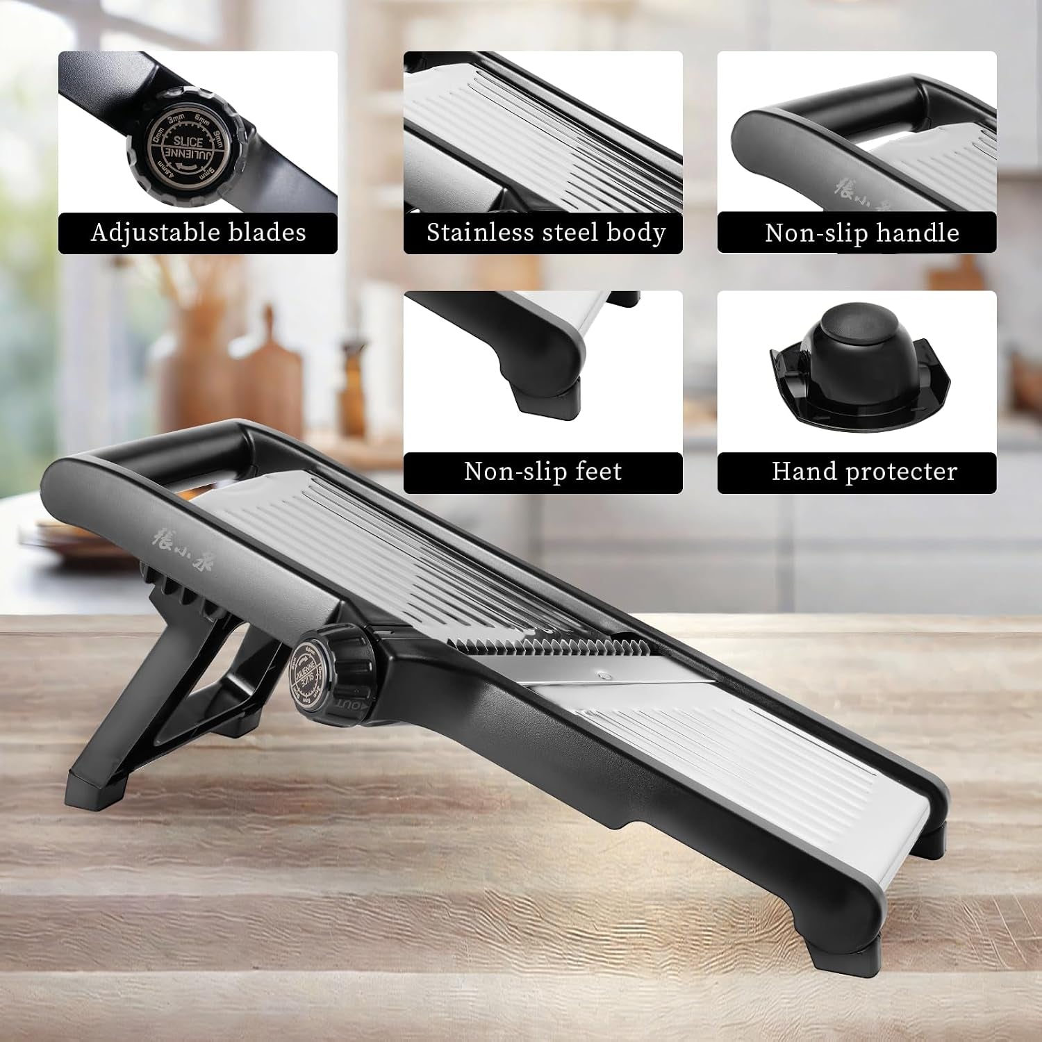 adjustable-mandoline-slicer-5-in-1-stainless-steel-vegetable-cutter