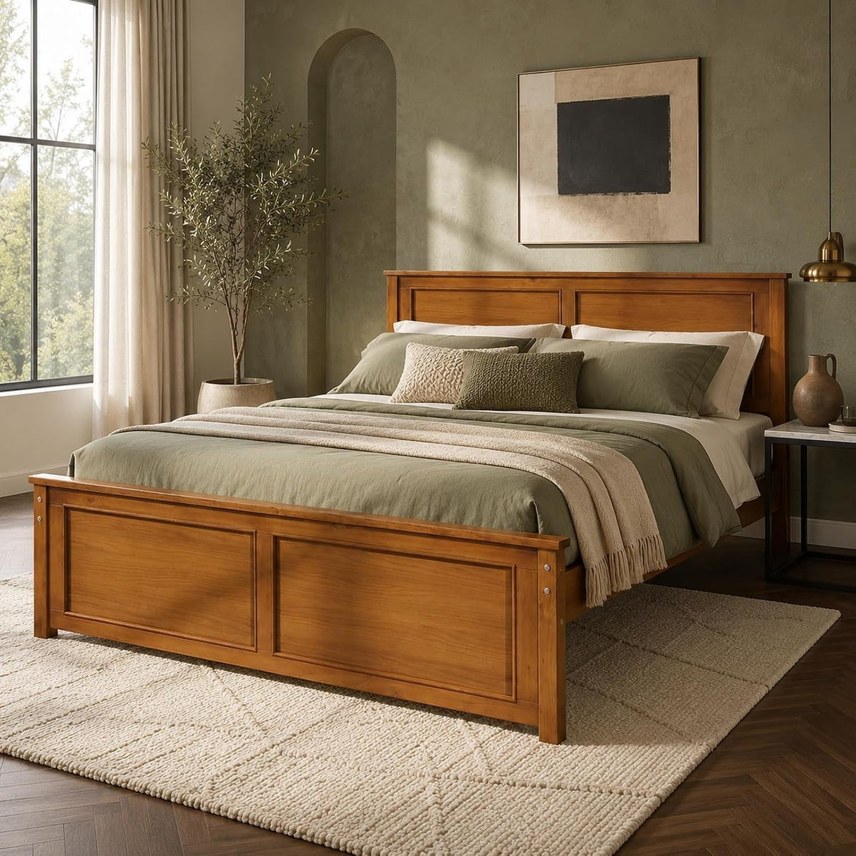 walnut-full-size-wood-bed-frame-with-headboard-under-bed-storage-space