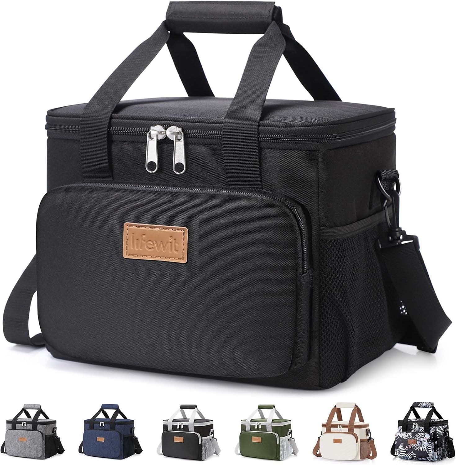 medium-lunch-bag-insulated-lunch-box-soft-cooler-cooling-tote-for-adult-men-women-black-12-can-9l