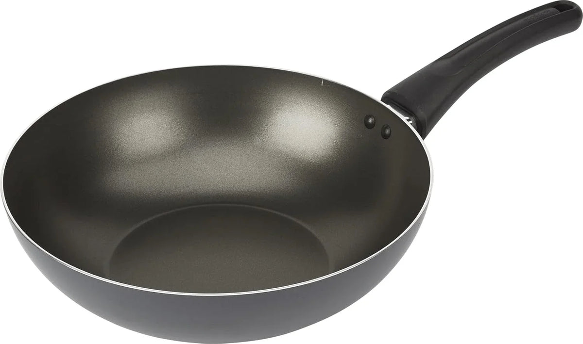 everyday-nonstick-11-inch-stir-fry-pan-deep-walled-skillet-for-easy-mixing-even-heating-aluminum-wok-ergonomic-handle-charcoal-silicone-lacquer-black-frying-pan