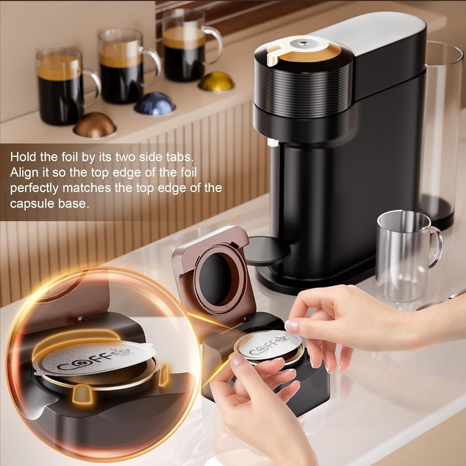 reusable-vertuo-pods-refill-kit-for-nespresso-no-pods-100pcs-aluminum-foil-seals-lids-press-to-seal-design-fits-vertuoline-next-plus-machine
